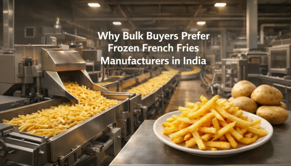 Why Bulk Buyers Prefer Frozen French Fries Manufacturers in India