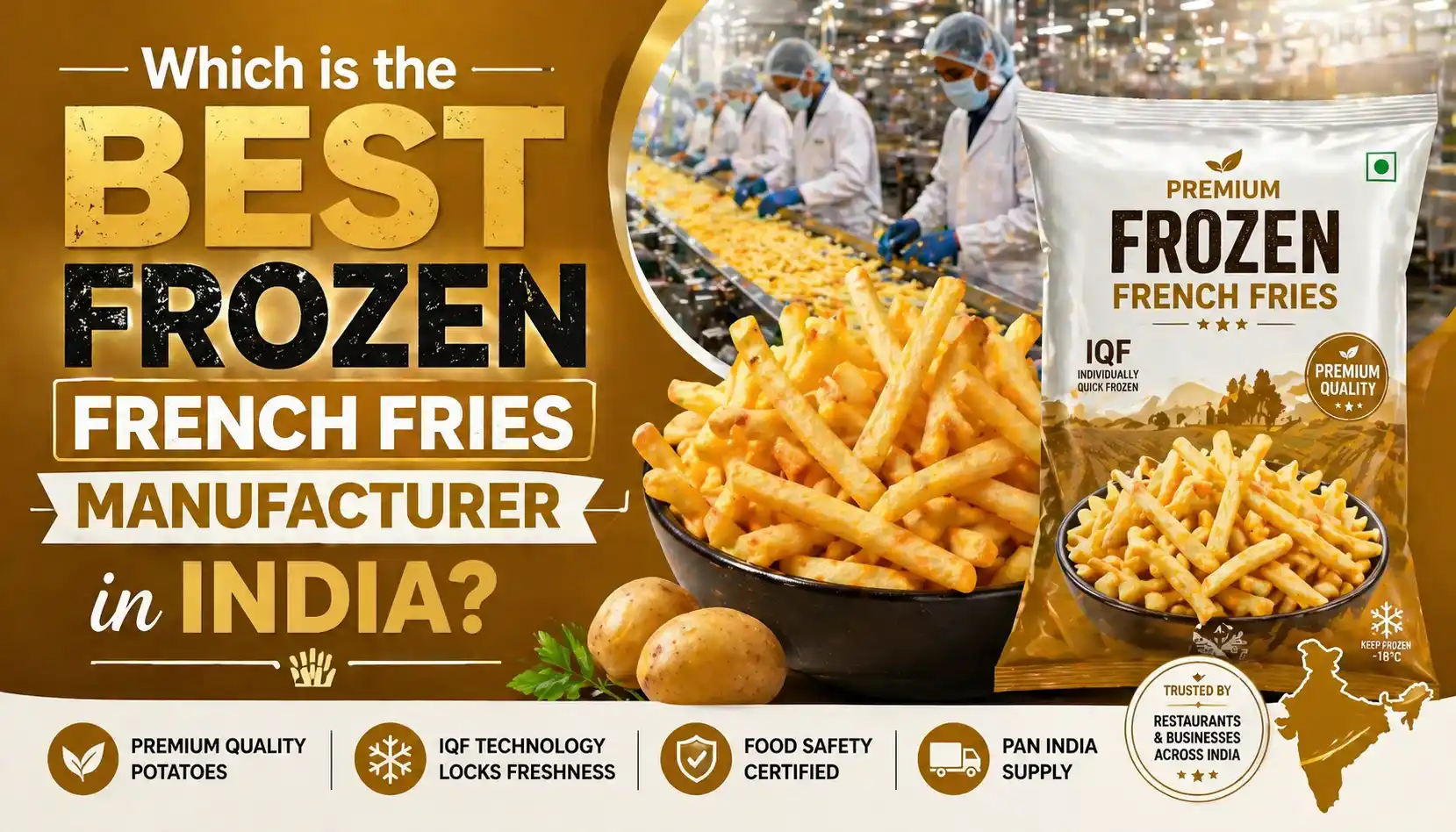 Which is the Best Frozen French Fries Manufacturer in India?