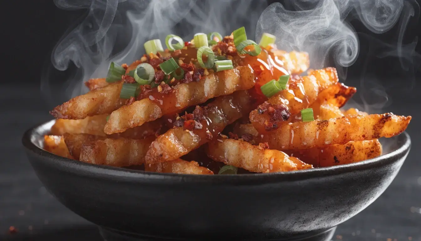honey chilli frozen french fries